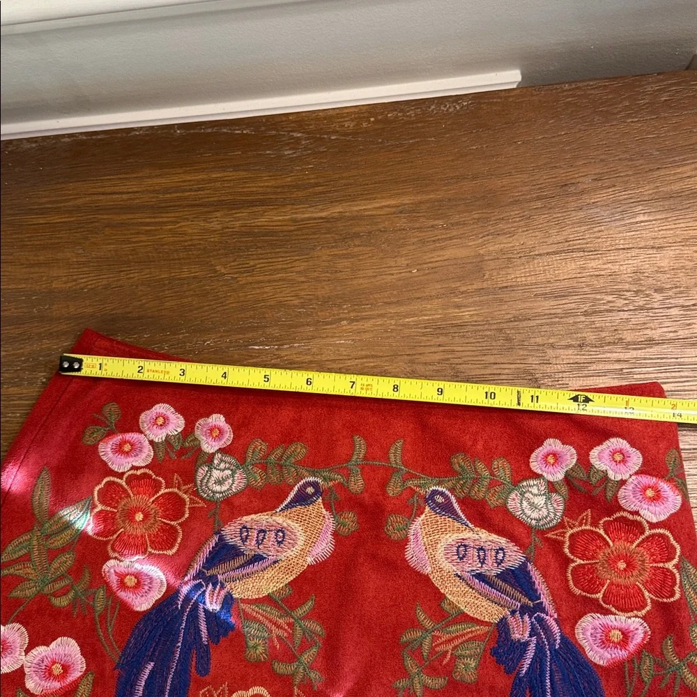 altar’d state Vermillion Sueded Embroidered Skirt - Picture 12 of 13